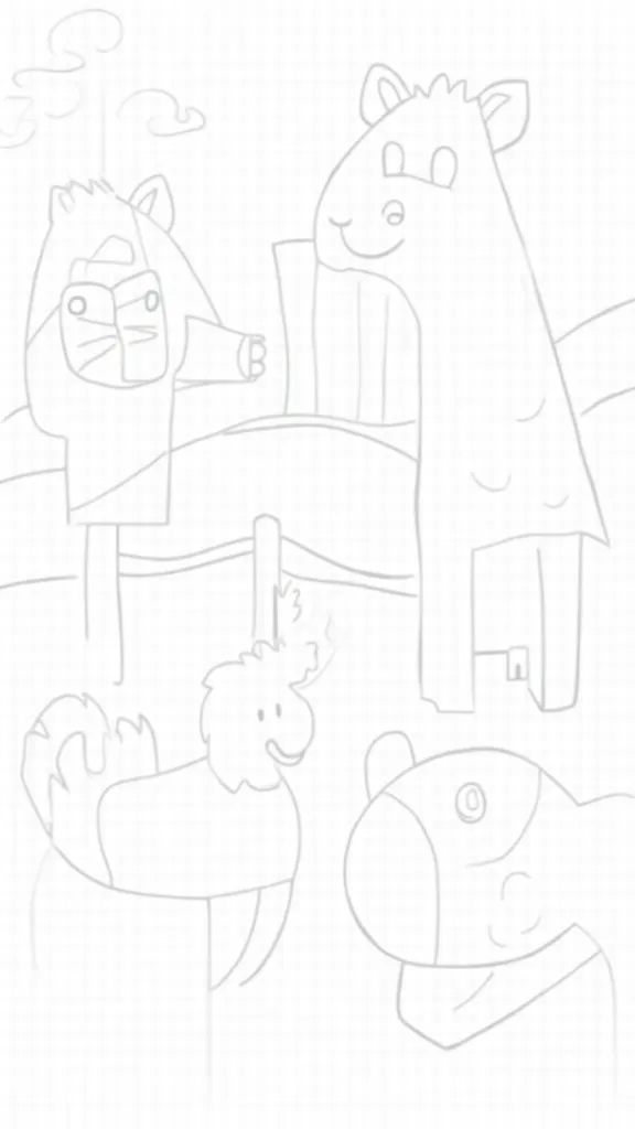 kindergarten farm animals coloring pages